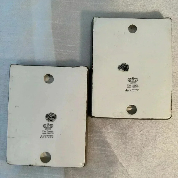 Vintage NAPCO 2 Piece Ceramic Wall Plaques Signed And Numbered - Picture 4 of 4